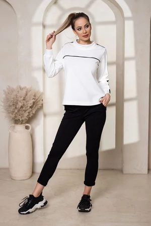 LUISA comfy szabadidő felső - Fehér