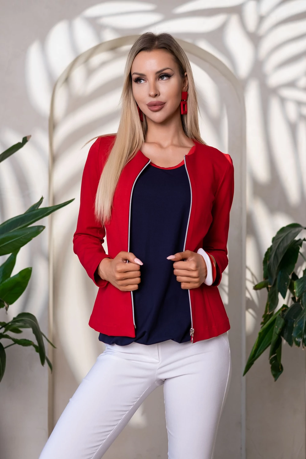 Rita kabátka - Piros